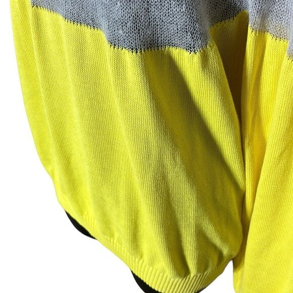 Reiss tulum color block sweater alpaca semi sheer delicate boat neck capsule xs - Picture 6 of 12